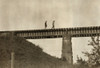 Massachusetts: Trestle. /Nboys Walking Across A Trestle After Work In Westfield, Massachusetts. Photograph By Lewis Hine, June 1916. Poster Print by Granger Collection - Item # VARGRC0131527