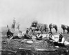 Cowboy Camp, 1898. /Na Group Of Cowboys Eating Beside The Irwin Brothers' Chuckwagon Near Ashland, Kansas. Photographed By Francis Marion Steele, 1898. Poster Print by Granger Collection - Item # VARGRC0183829