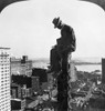 Photographer, 1907. /Na Photographer For H.C. White Co. Sitting At The Top Of A Column Of A New Building In New York City, 250 Feet Above Ground. From A Stereograph, 1907. Poster Print by Granger Collection - Item # VARGRC0002722