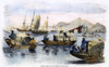 Hong Kong: Harbor, 1857. /Nchinese Sampans In The Harbor Of Hong Kong. Wood Engraving, English, 1857. Poster Print by Granger Collection - Item # VARGRC0081879