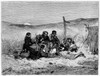 Fishing Boat, 1882. /N'Waiting For The Boat To Return.' Line Engraving, 1882, After The German Painter Max Rentel. Poster Print by Granger Collection - Item # VARGRC0099858