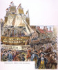 New York: Parade, 1788. /Nthe Parade In New York City Celebrating The Ratification Of The Federal Constitution On 26 July 1788: Colored Engraving, 19Th Century. Poster Print by Granger Collection - Item # VARGRC0034113