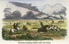 Argentina: Gauchos, 1853. /Ngauchos Catching Cattle On The Argentine Pampas. Wood Engraving, American, 1853. Poster Print by Granger Collection - Item # VARGRC0028473