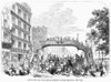 New York: Broadway, 1852. /Ngenin'S New And Novel Pedestrian Bridge, Extending Over Broadway, New York. Wood Engraving, 1852. Poster Print by Granger Collection - Item # VARGRC0092211