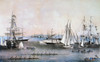 Summer Scene In Ny Harbor. /Nsummer Scenes In New York Harbor. Lithograph, 1869, By Currier & Ives. Poster Print by Granger Collection - Item # VARGRC0011643