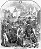 Civil War: Christmas, 1861. /Nunion Soldiers Opening Boxes In Camp On Christmas 1861. Wood Engraving, After Winslow Homer, On The Front Page Of 'Harper'S Weekly,' 4 January 1862. Poster Print by Granger Collection - Item # VARGRC0087272