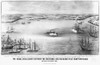 Monitor & Merrimack. /Nthe Engagement Between The Monitor And The Merrimack, March 9, 1862. Lithograph, 1862. Poster Print by Granger Collection - Item # VARGRC0013841