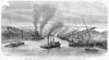 Suez Canal: Construction. /Ndredging And Removing Soil To The Shores Of The Suez Canal At Kantara, Egypt. Wood Engraving, French, 1869, After A Photograph. Poster Print by Granger Collection - Item # VARGRC0087023