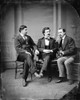 Samuel Langhorne Clemens/N(1835-1910). /N'Mark Twain.' American Humorist And Writer. Clemens (Center) With George Alfred Townsend (Left) And David Gray. Photographed C1870. Poster Print by Granger Collection - Item # VARGRC0104804