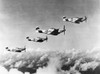 World War Ii: Mustangs. /Namerican P-51 Mustang Fighter Planes Over Iwo Jima, 1945. Poster Print by Granger Collection - Item # VARGRC0091651