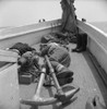 Fishermen, 1943. /Nfishermen Sleeping On The Deck Of The Fishing Boat 'Alden' Out Of Gloucester, Massachusetts. Photograph By Gordon Parks, 1943. Poster Print by Granger Collection - Item # VARGRC0324029