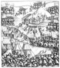 Siege Of A City, C1517. /Nforces Of The Holy Roman Emperor Maximilian I Besieging A City. German Woodcut, C1517. Poster Print by Granger Collection - Item # VARGRC0006872