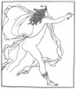 Beardsley: Apollo, 1896. /Napollo Pursuing Daphne. Unfinished Pencil And Ink Illustration By Aubrey Vincent Beardsley, 1896. Poster Print by Granger Collection - Item # VARGRC0038415