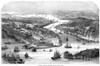 New York Panorama, 1860. /Nnew York City Waterfront View: Wood Engraving, 1860. Poster Print by Granger Collection - Item # VARGRC0036648