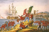 Giuseppe Garibaldi /N(1807-1882). Italian Nationalist And Military Leader. Arriving At Marsala, Sicily, With His Army Of Liberation, 11 May 1860. Contemporary Lithograph. Poster Print by Granger Collection - Item # VARGRC0023897