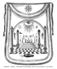 Washington: Masonic Apron. /Ngeorge Washington'S Masonic Apron, Embroidered By Madame Lafayette And Presented To Him By General Lafayette, August 1784. Line Engraving, 19Th Century. Poster Print by Granger Collection - Item # VARGRC0407608