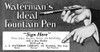 Ad: Fountain Pen, 1919. /Namerican Advertisement For Waterman'S Ideal Fountain Pen, 1919. Poster Print by Granger Collection - Item # VARGRC0409727