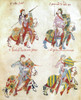Spain: Knights, C1350. /Nknights Of The Joust. Manuscript Illumination, Spanish, C1350. Poster Print by Granger Collection - Item # VARGRC0104875