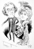 Henry Irving (1838-1905). /Nenglish Actor. Pen And Ink Caricature, Late 19Th Century, Of Sir Henry Irving With Actress Ellen Terry. Poster Print by Granger Collection - Item # VARGRC0037719