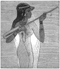 Ancient Egypt: Music. /Ngirl Playing The Lute. Line Engraving, 19Th Century, After A Tomb Painting, Thebes, New Kingdom. Poster Print by Granger Collection - Item # VARGRC0077856
