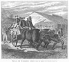 Ox Cart, 1871. /Ntrial Of Working Oxen. Wood Engraving, American, 1871. Poster Print by Granger Collection - Item # VARGRC0099075