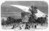 France: Meteor, 1868. /Nthe Meteor Seen Over The Champs-�lys_Es In Paris, France, The Night Of 7 October 1868. Wood Engraving From A Contemporary French Newspaper. Poster Print by Granger Collection - Item # VARGRC0091243