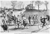 New York: Bicycling, 1895. /Nbicycling On Riverside Drive, New York City. Drawing, 1895, By W.A. Rogers. Poster Print by Granger Collection - Item # VARGRC0053068