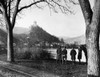 World War I: Germany, 1918. /Nallied Soldiers Looking Over The Rhine River At Cochem, Germany. Photograph, 24 December 1918. Poster Print by Granger Collection - Item # VARGRC0183903