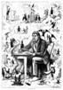 Cartoon: Alcoholism, 1874. /N'The Bottle Imp.' Cartoon By Frank Bellew, 1874. Poster Print by Granger Collection - Item # VARGRC0354561