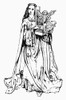 Saint Cecilia. /Npatron Saint Of Music. Line Engraving. Poster Print by Granger Collection - Item # VARGRC0099790