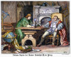 Johannes Kepler (1571-1630). /Ngerman Astronomer. Kepler (Left) Casting The Horoscope Of The Emperor Rudolf Ii At Prague. Color German Engraving, 19Th Century. Poster Print by Granger Collection - Item # VARGRC0008673