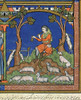 David, The Young Shepherd. /Nplaying His Pipe And A Bell (I Samuel Xvi: 5-11): French Manuscript Illumination, C1250. Poster Print by Granger Collection - Item # VARGRC0062036