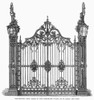 England: Iron Gate, 1866. /Nornamental Iron Gates At London, Designed By W. Baily And Sons. Wood Engraving, 1866. Poster Print by Granger Collection - Item # VARGRC0094256