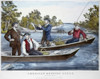 Trout Fishing, 1859. /N'American Hunting Scene - Brook Trout Fishing.' Lithograph By Thomas Kelly, 1859. Poster Print by Granger Collection - Item # VARGRC0260598