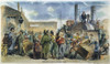 European Immigrants, Nyc. /Narriving In New York City: Colored Engraving, 1858. Poster Print by Granger Collection - Item # VARGRC0008840