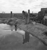 Squatters' Camp, 1937. /Nan Open Basin From An Irrigation Ditch Is The Water Supply For A Squatters' Camp Near Calipatria, California. Photograph By Dorothea Lange, March 1937. Poster Print by Granger Collection - Item # VARGRC0107236