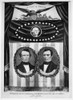 Presidential Campaign, 1852. /Ndemocratic Presidential And Vice Presidential Candidates Franklin Pierce And William King. Lithograph Campaign Poster By Nathaniel Currier. Poster Print by Granger Collection - Item # VARGRC0046069