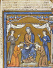Jacob Blessing. /Njacob Blesses Joseph'S Two Sons, Ephraim And Manasseh.(Genesis 48: 13-20). French Manuscript Illumination, C1250. Poster Print by Granger Collection - Item # VARGRC0043679