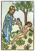 Adam And Eve. /Ngod Creating Eve From The Rib Of Adam As He Sleeps Under The Tree Of Knowledge. Woodcut, 15Th Century. Poster Print by Granger Collection - Item # VARGRC0050115