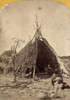 Ute Dwelling, C1874. /Nthe Ute Chief Tavaputs And His Family At Their Dwelling In The Uintah Valley, Northeastern Utah. Photograph By John K. Hillers, C1874. Poster Print by Granger Collection - Item # VARGRC0163439