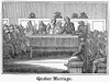 Quaker Marriage, 1842. /Nwood Engraving, American, 1842. Poster Print by Granger Collection - Item # VARGRC0078661