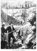 Mining In California, C1880. /Nhydraulic Mining In California. Wood Engraving, C1880. Poster Print by Granger Collection - Item # VARGRC0041287