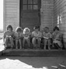 School Children, 1939. /Ngirls Of Lincoln Bench School Studying Their Reading Lesson On The School Steps In Malheur County, Oregon. Photograph By Dorothea Lange, October 1939. Poster Print by Granger Collection - Item # VARGRC0123116