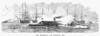 Monitor And Merrimack. /Nthe Engagement Between The 'Monitor' And The 'Merrimack,' At Hampton Roads Off The Virginia Coast, 9 March 1862. Wood Engraving, American, Late 19Th Century. Poster Print by Granger Collection - Item # VARGRC0003449