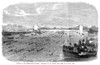 London: Rowing, 1865. /Nprocession Of The London Boat Clubs On The Thames River, The Opening Ceremony Of The Thames Rowing Season. Wood Engraving, English, April 1865. Poster Print by Granger Collection - Item # VARGRC0267305