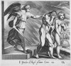 Adam And Eve. /Nexpulsion From Eden. Line Engraving, 17Th Century. Poster Print by Granger Collection - Item # VARGRC0048634