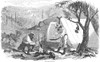 California Gold Rush, 1852. /Nscene At A Mining Camp During The California Gold Rush. Wood Engraving, American, 1852. Poster Print by Granger Collection - Item # VARGRC0043976