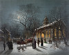 New Year'S Eve, C1876. /Npeople Gathering For A Church Service On New Year'S Eve. Lithograph, American, C1876. Poster Print by Granger Collection - Item # VARGRC0109402