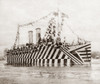 World War I: Camouflage. /Nthe Zebra-Striped British Transport Ship 'Osterly' Decked Out In Flags In New York Harbor To Celebrate The Signing Of The Armistice, 11 November 1918. Photograph. Poster Print by Granger Collection - Item # VARGRC0408329