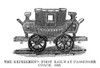 Railroad: Passenger Car. /Nthe 'Experiment.' The First Railway Passenger Coach Built In 1825. Engraving, American, 1881. Poster Print by Granger Collection - Item # VARGRC0267114